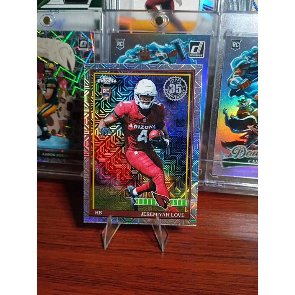 2026 Topps Flagship Jeremiyah Love RC Silver Mojo Chrome Cardinals Pack Fresh